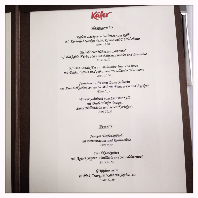 Hat Käfer München einen Stern?