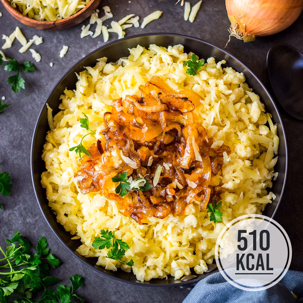 Wie viel Gramm hat eine normale Portion Käsespätzle?