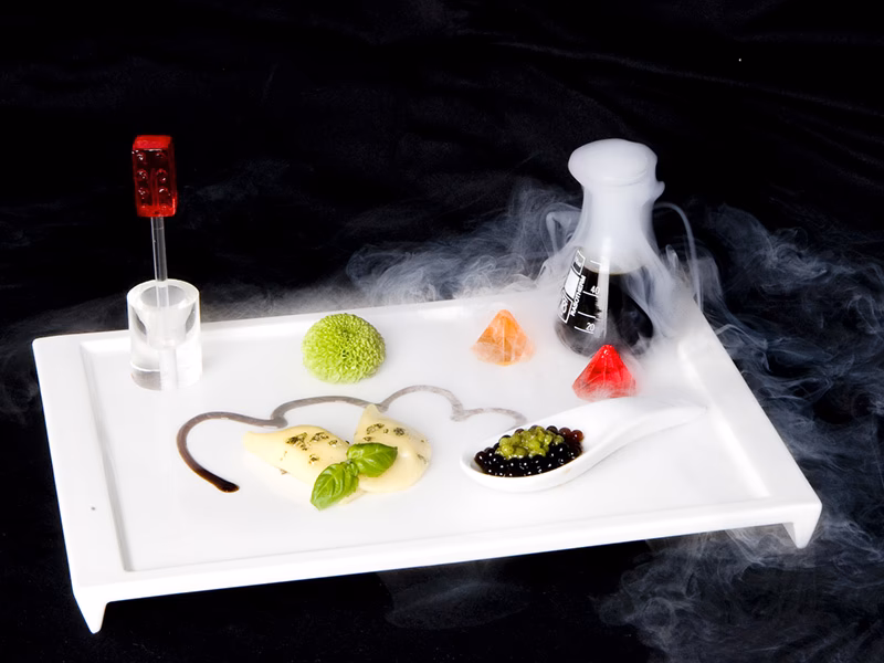 Was ist ein typisches Gericht der molekularen Küche?