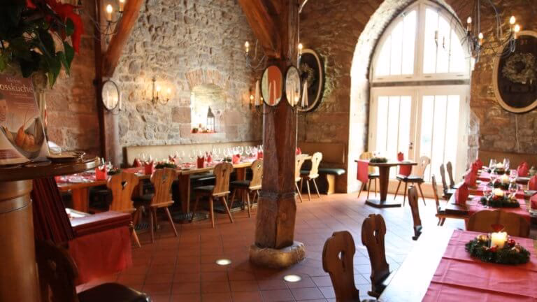 Wo isst man in einem Schloss?