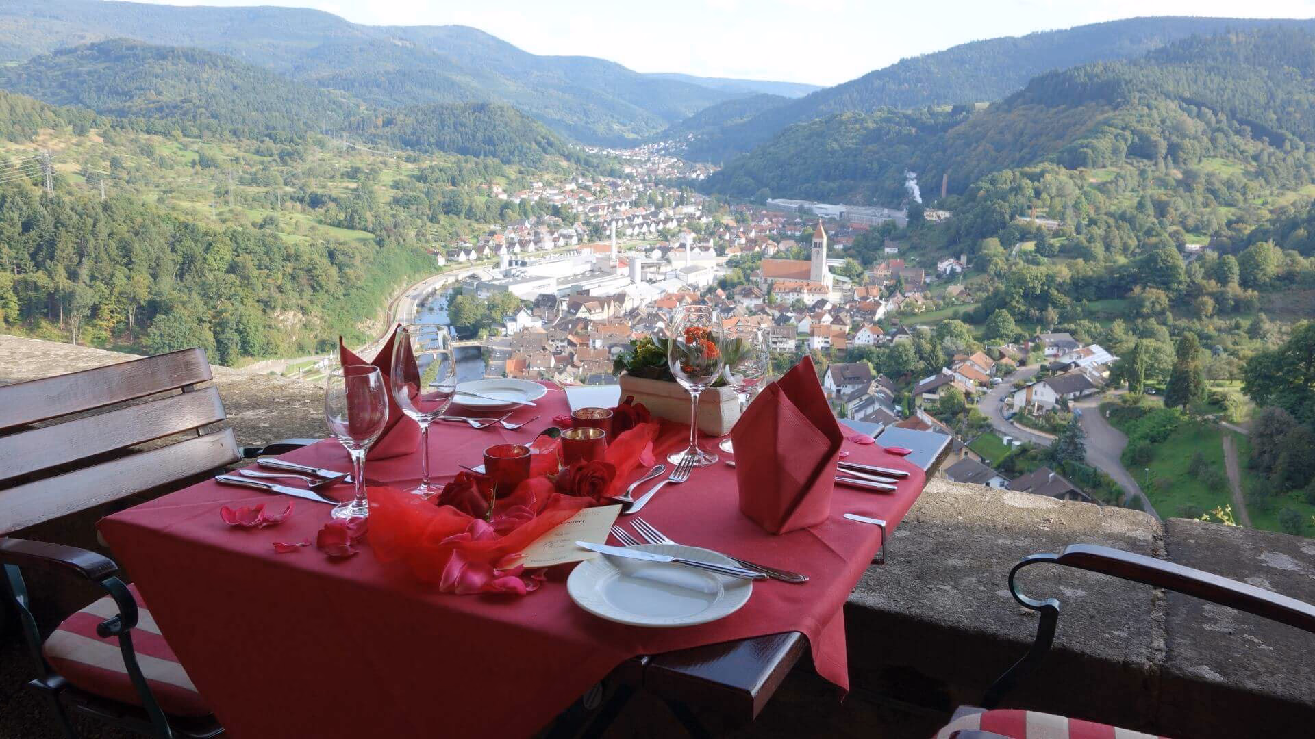 Wo isst man in einem Schloss?